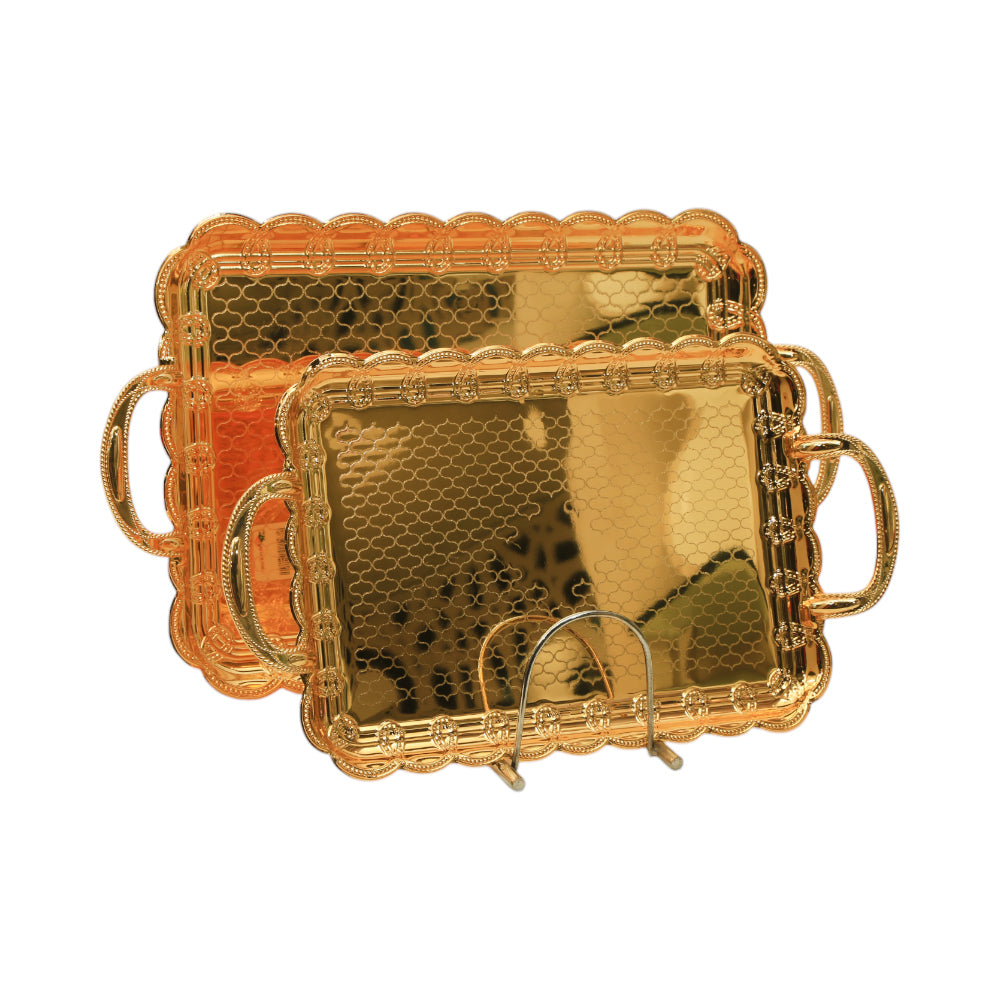 TRAY SET 2PC STEEL NAJIB NB5515 Default Title - MamasJan Crockery