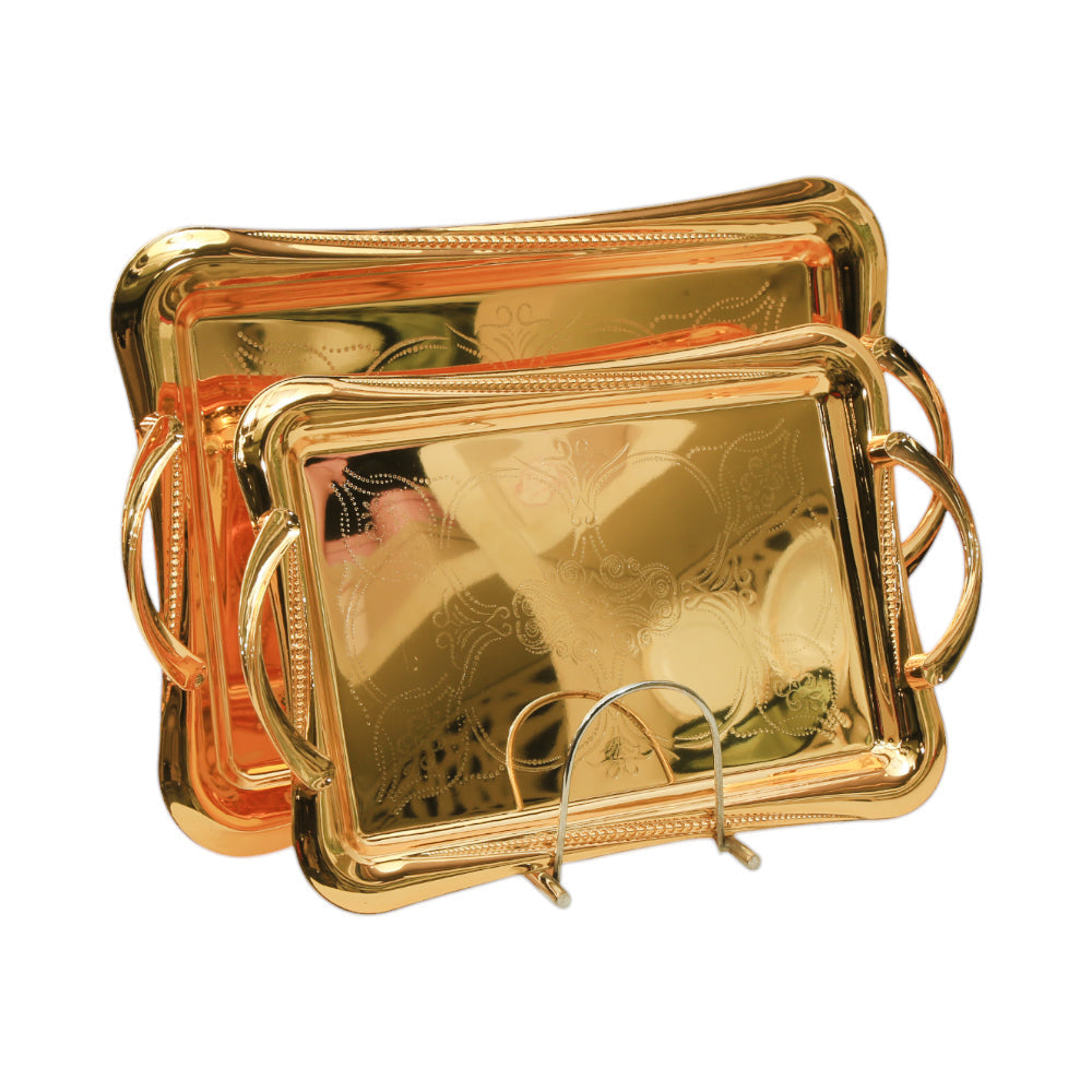 TRAY SET 2PC STEEL NAJIB NB5518 Default Title - MamasJan Crockery