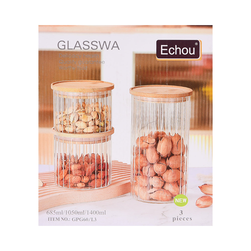 JAR SET 3PC ECHOU GPG60/L3 Default Title - MamasJan Crockery