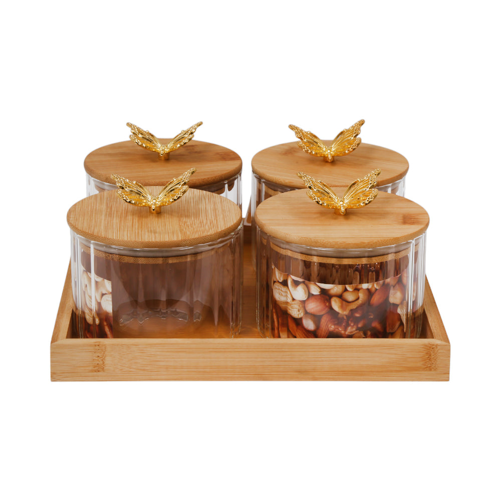 JAR SET 5PC ECHOU GPG60/L5BF Default Title - MamasJan Crockery