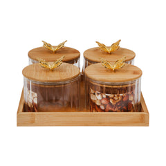 JAR SET 5PC ECHOU GPG60/L5BF Default Title - MamasJan Crockery
