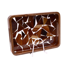 TRAY WOODEN IR YH6-37S Default Title - MamasJan Crockery