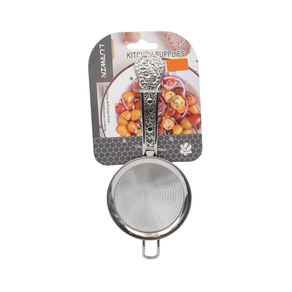 TEA STRAINER 8 CM LURWIN SILVER LY35270 ZIK Default Title - MamasJan Crockery