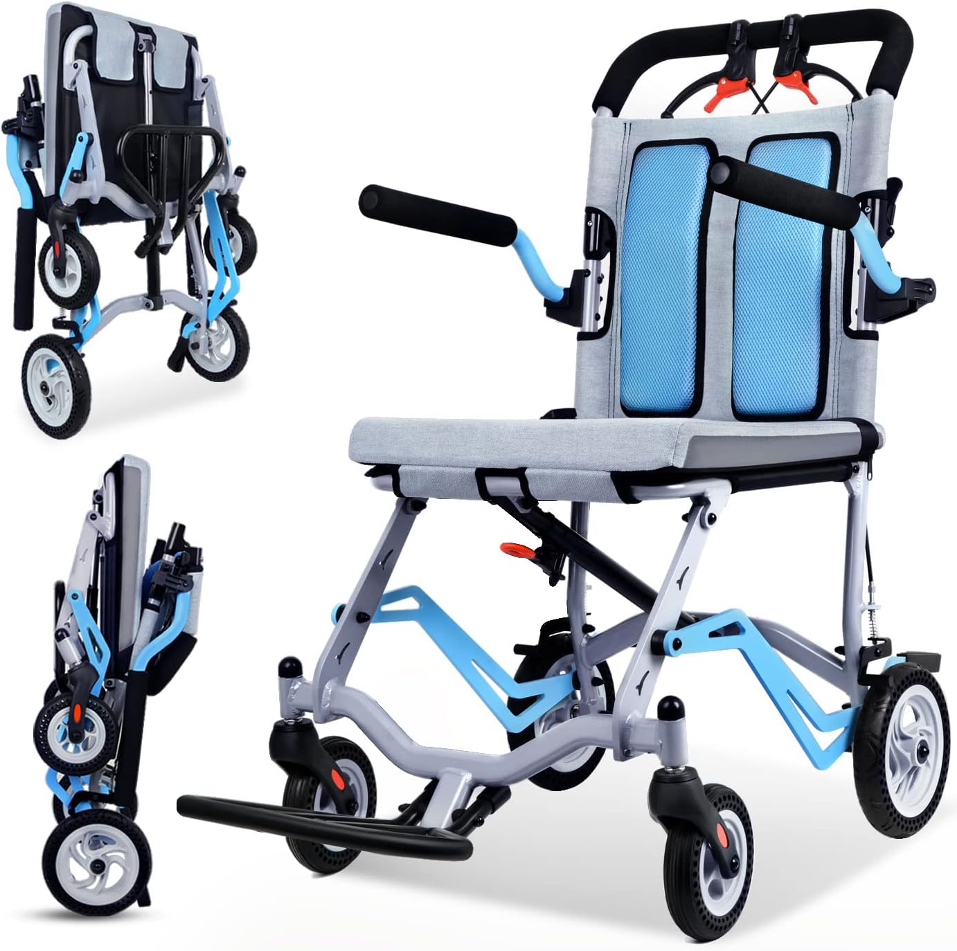 Foldable Lightweight Wheelchair Lc 1411 - The Healthcare Shop Pakistan
