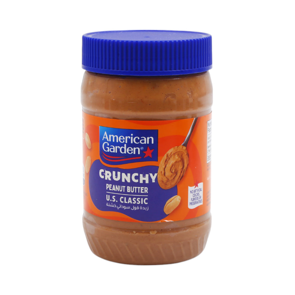 AMERICAN GARDEN PEANUT BUTTER CHUNKY 454 GM Default Title - MamasJan GroceryFoods