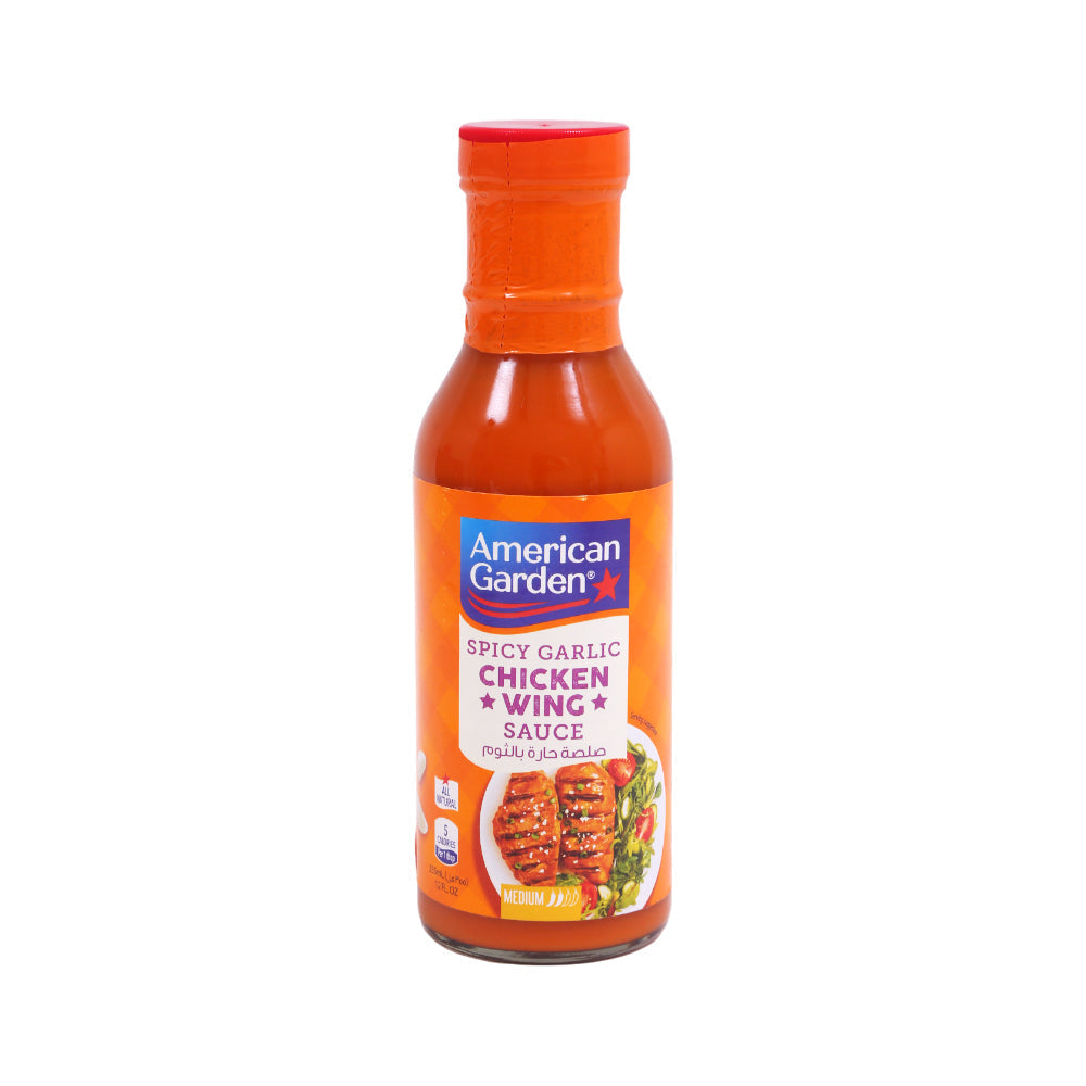 AMERICAN GARDEN SAUCE SPICY GARLIC CHIKEN WING 355 ML Default Title - MamasJan GroceryFoods