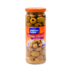 AMERICAN GARDEN GREEN OLIVES PITTED 450 GM BASIC Default Title - MamasJan GroceryFoods