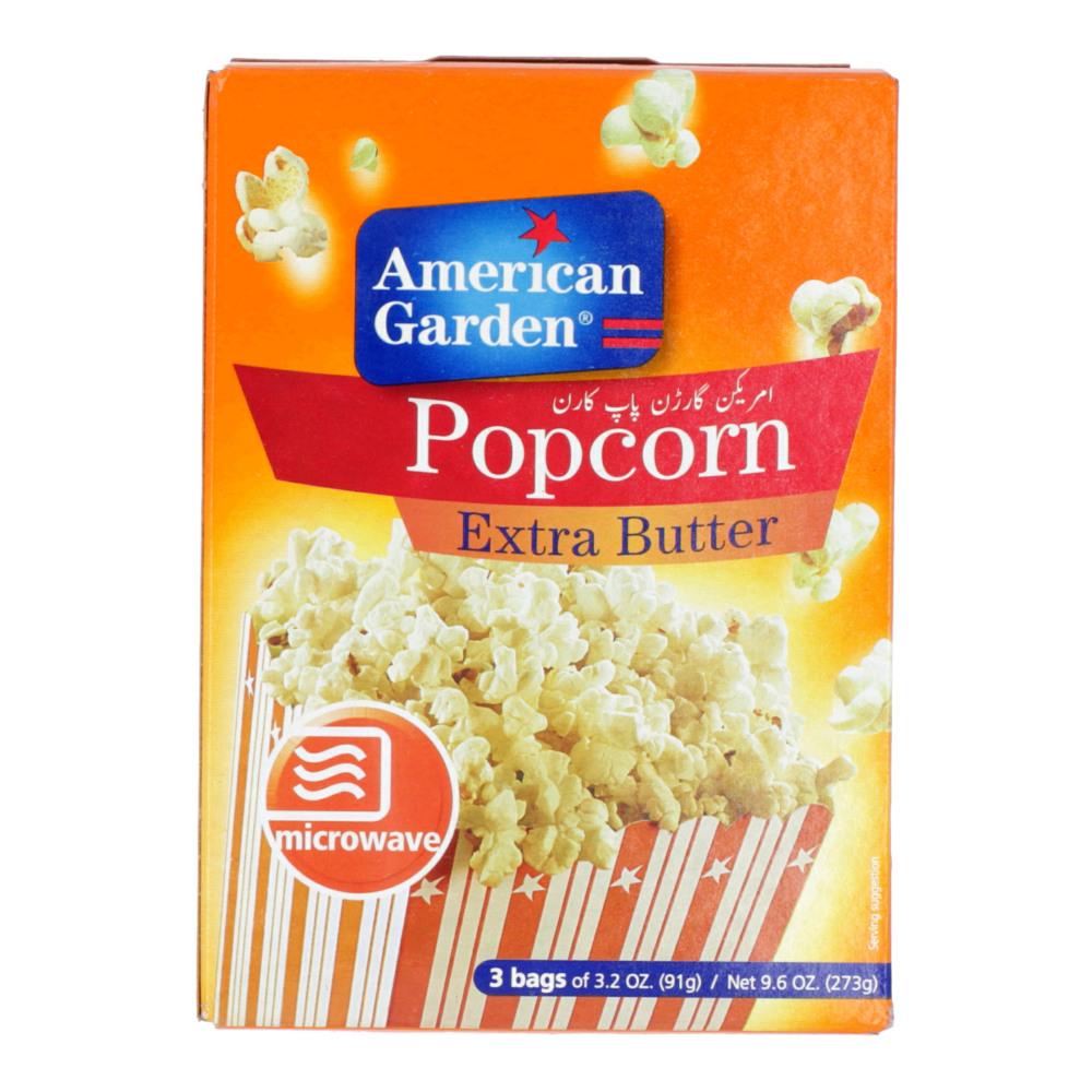 AMERICAN GARDEN POP CORN EXTRA BUTTER 273 GM Default Title - MamasJan Grocery