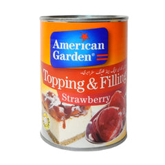 AMERICAN GARDEN STRAWBERRY TOPPING & FILLING TIN 595 GM Default Title - MamasJan Grocery