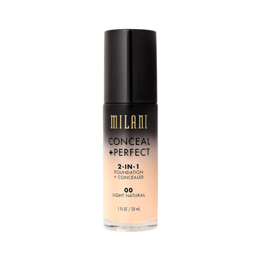 MILANI CONCEALER FOUNDATION 2 IN 1 LIGHT NATURAL 30 ML Default Title - MamasJan Makeup