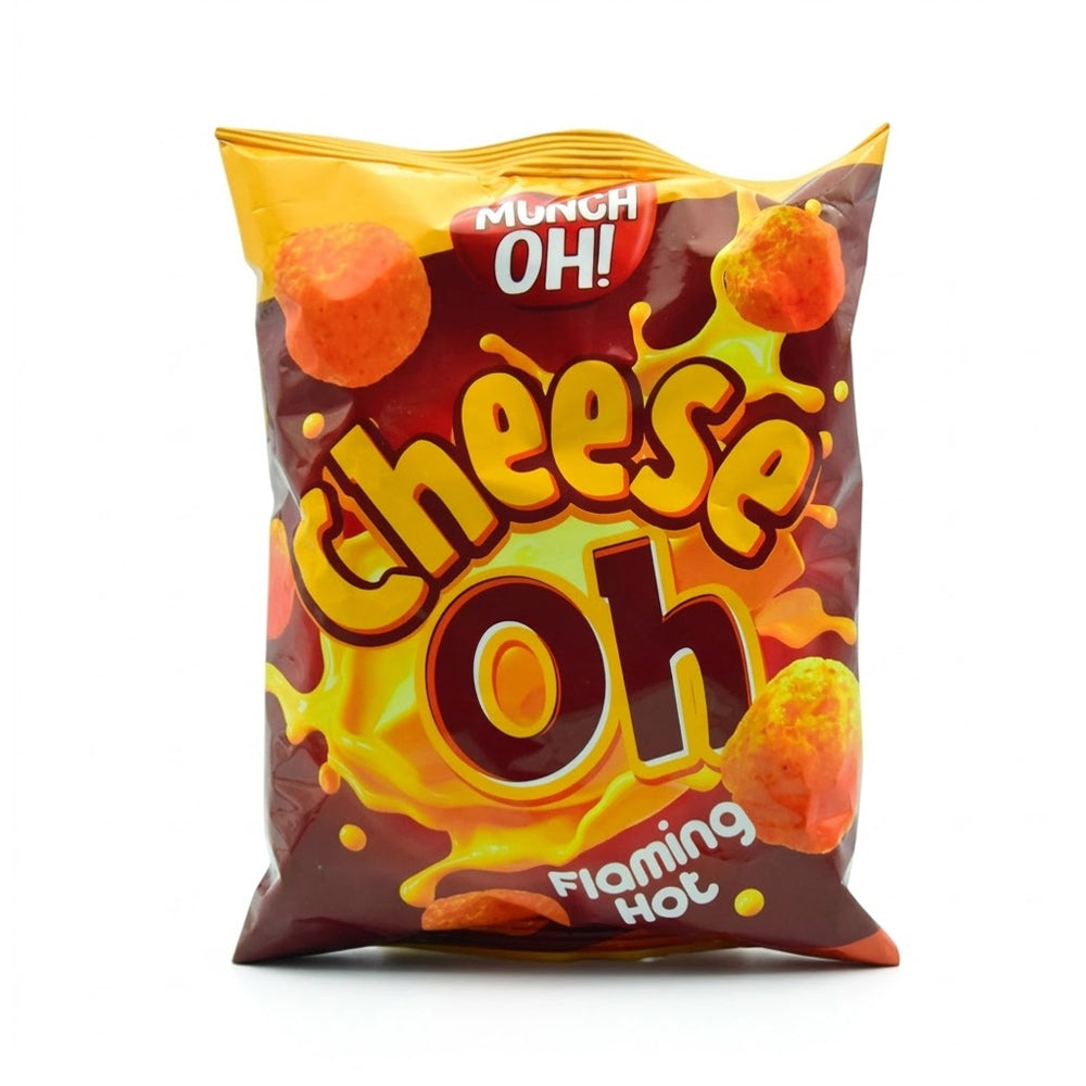 MUNCH OH CHEESE OH FLAMING HOT 65 GM Default Title - MamasJan Grocery Food