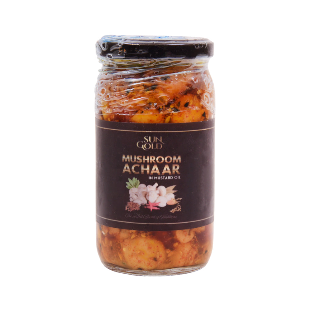 SUNGOLD MUSHROOMS ACHAR 570 GRAMS GLASS JAR Default Title - MamasJan GroceryFoods