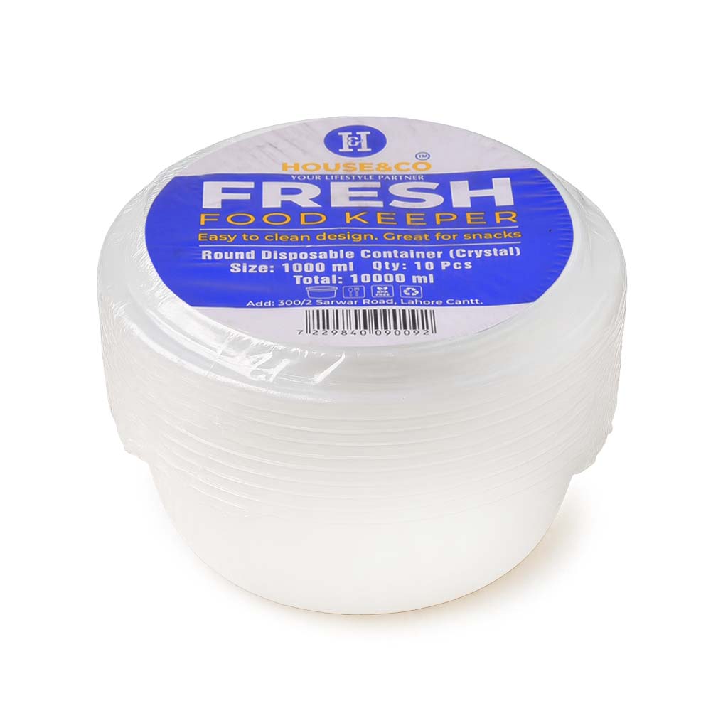HOUSE & CO. DISP RICE BOWL CLEAR 1000ML Default Title - MamasJan Grocery Nonfood