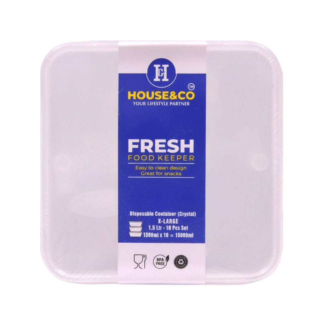 HOUSE & CO. DISP CONTAINER CLEAR 1500ML Default Title - MamasJan Grocery Nonfood