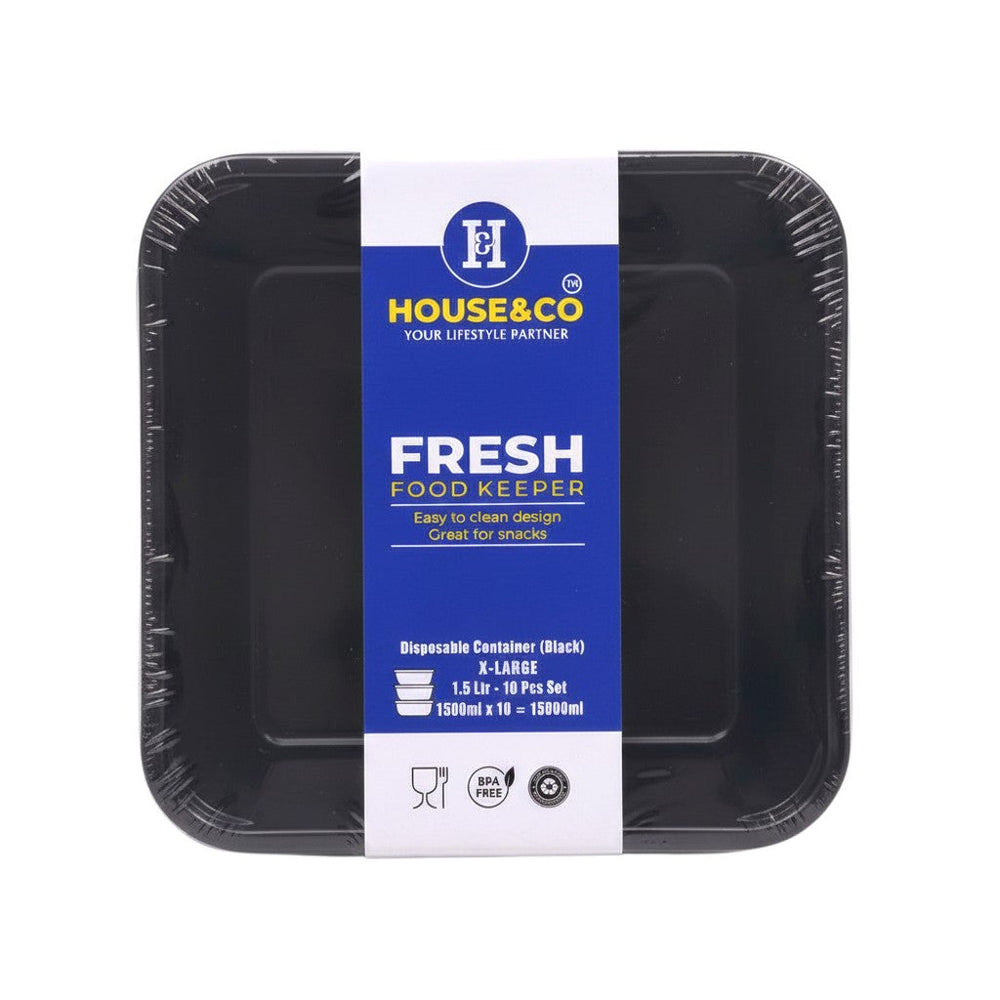 HOUSE & CO. DISP CONTAINER BLACK 1500ML Default Title - MamasJan Grocery Nonfood