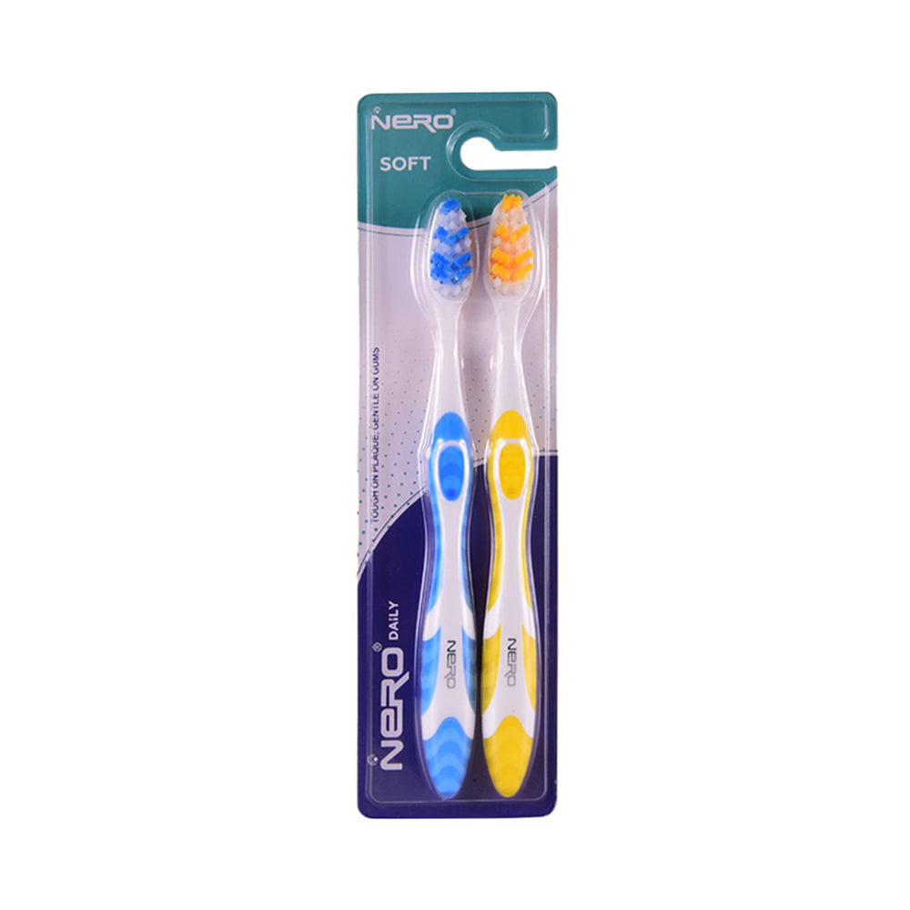 NERO SOFT TOOTH BRUSH TWIN PACK K-407 Default Title - MamasJan Grocery Nonfood