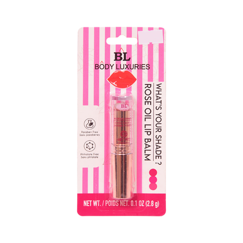 BODY LUXURIES ROSE OIL LIP BALM 2.8GM Default Title - MamasJan Makeup
