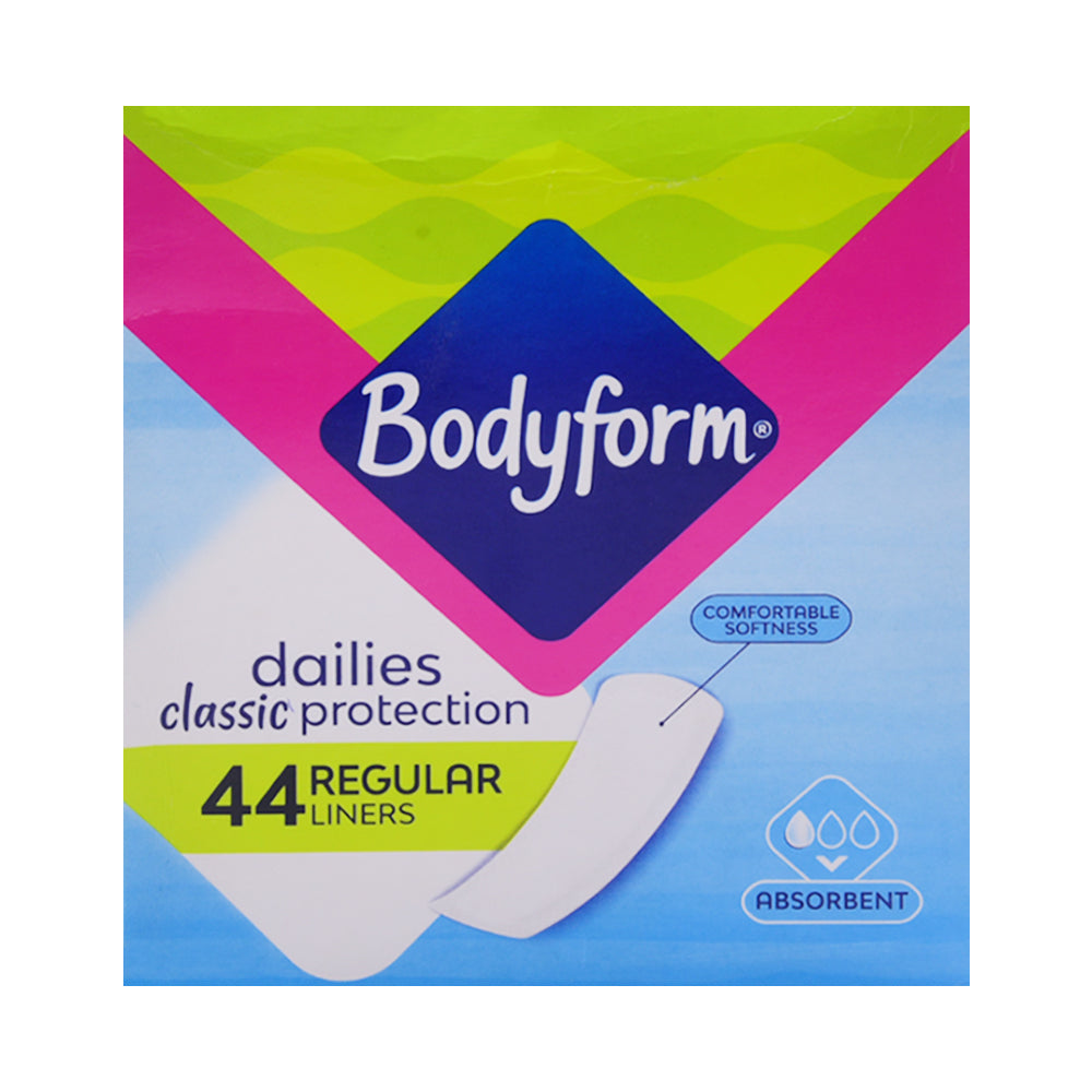 BODYFORM DAILY CLASSIC LINERS 44PC PACK Default Title - MamasJan Grocery Non Foods