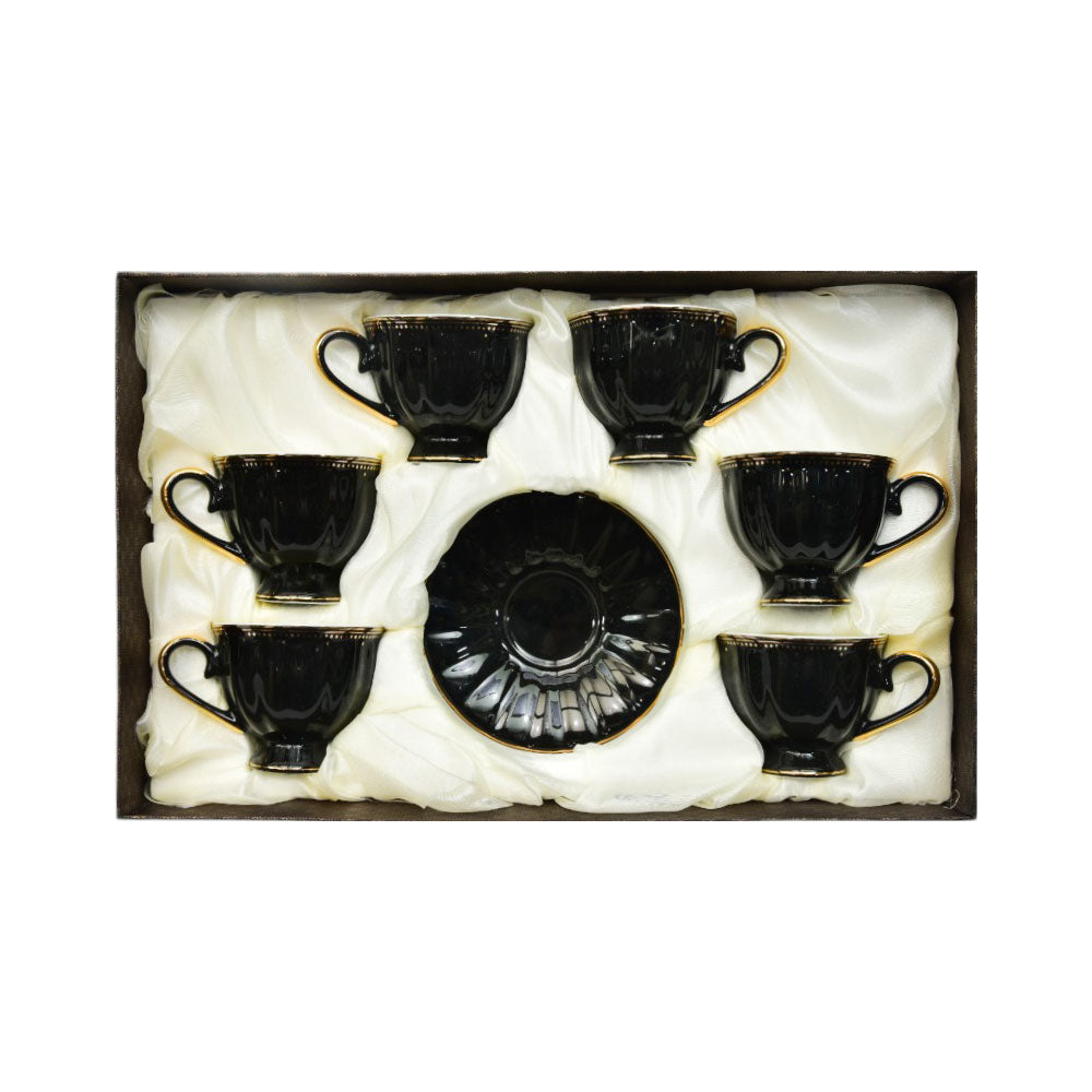 CUP & SAUCER SET 6PC ROYAL BISTRO 9302B Default Title - MamasJan Crockery