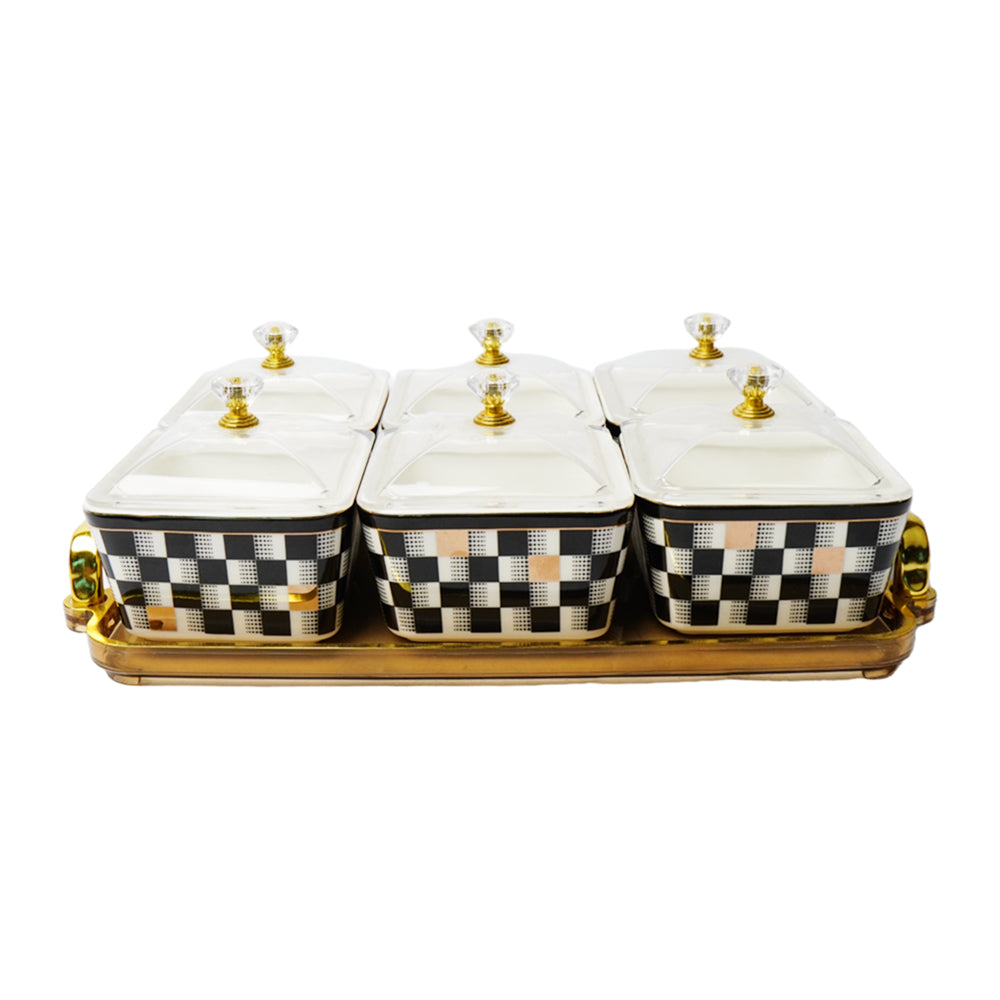 DISH DRY FRUIT 6PC ROYAL BISTRO 9168 Default Title - MamasJan Crockery