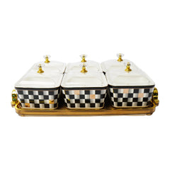 DISH DRY FRUIT 6PC ROYAL BISTRO 9168 Default Title - MamasJan Crockery