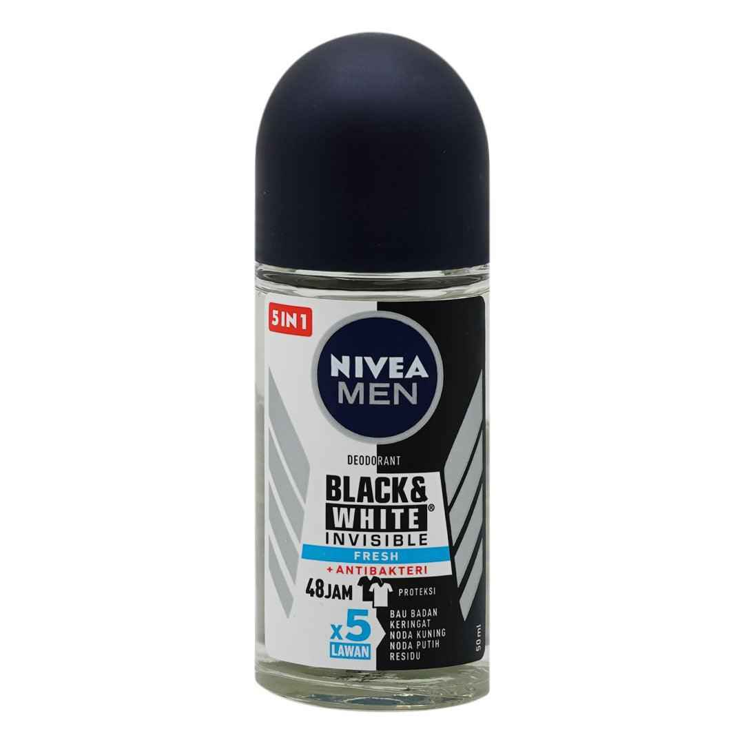 Nivea Roll On Invici Black White Fresh 50Ml