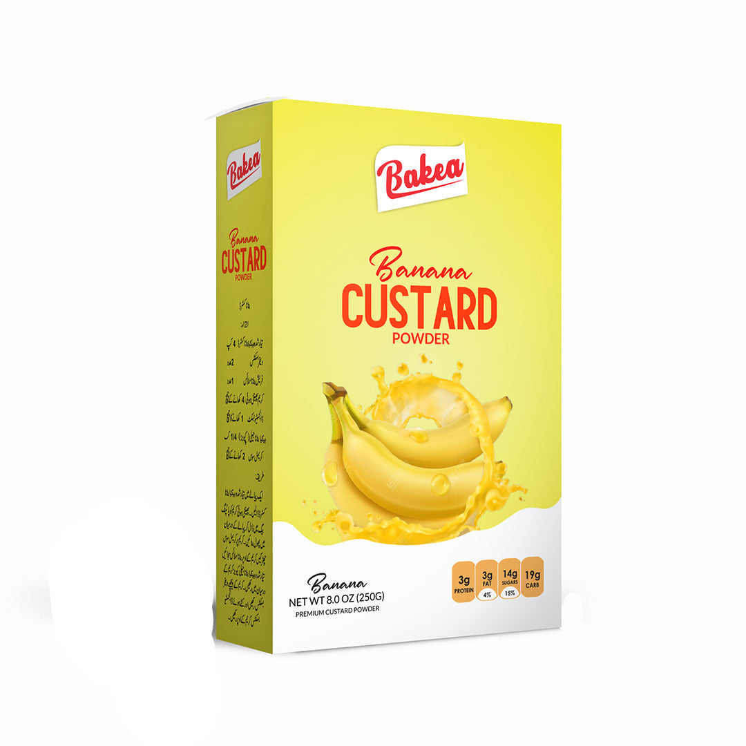 BAKEA BANANA CUSTARD POWDER 250GM Default Title - MamasJan Grocery