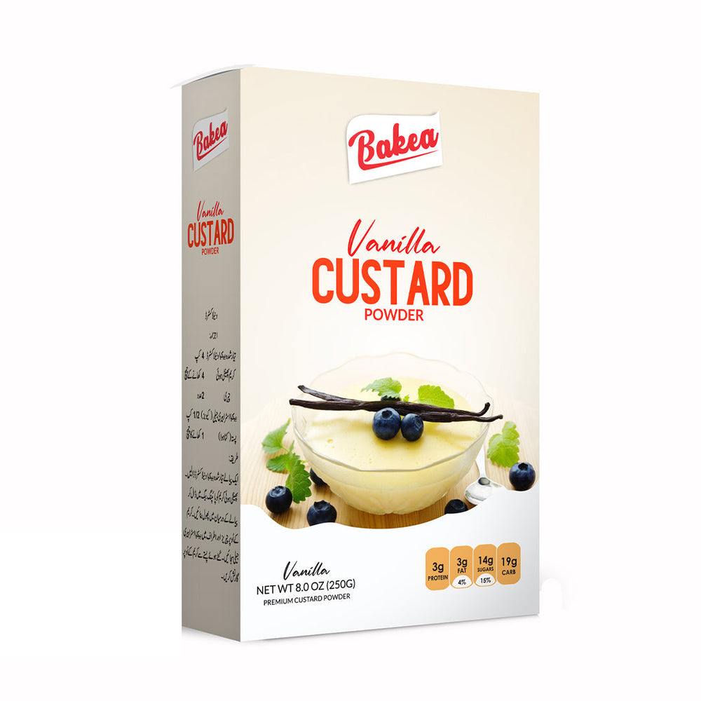 BAKEA VANILLA CUSTARD POWDER 250GM Default Title - MamasJan Grocery