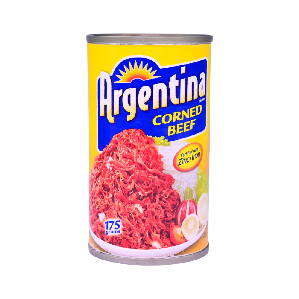 ARGENTINA CORNED BEEF TIN FERTIFIED WITH ZINC & IRON 175G Default Title - MamasJan GroceryFoods
