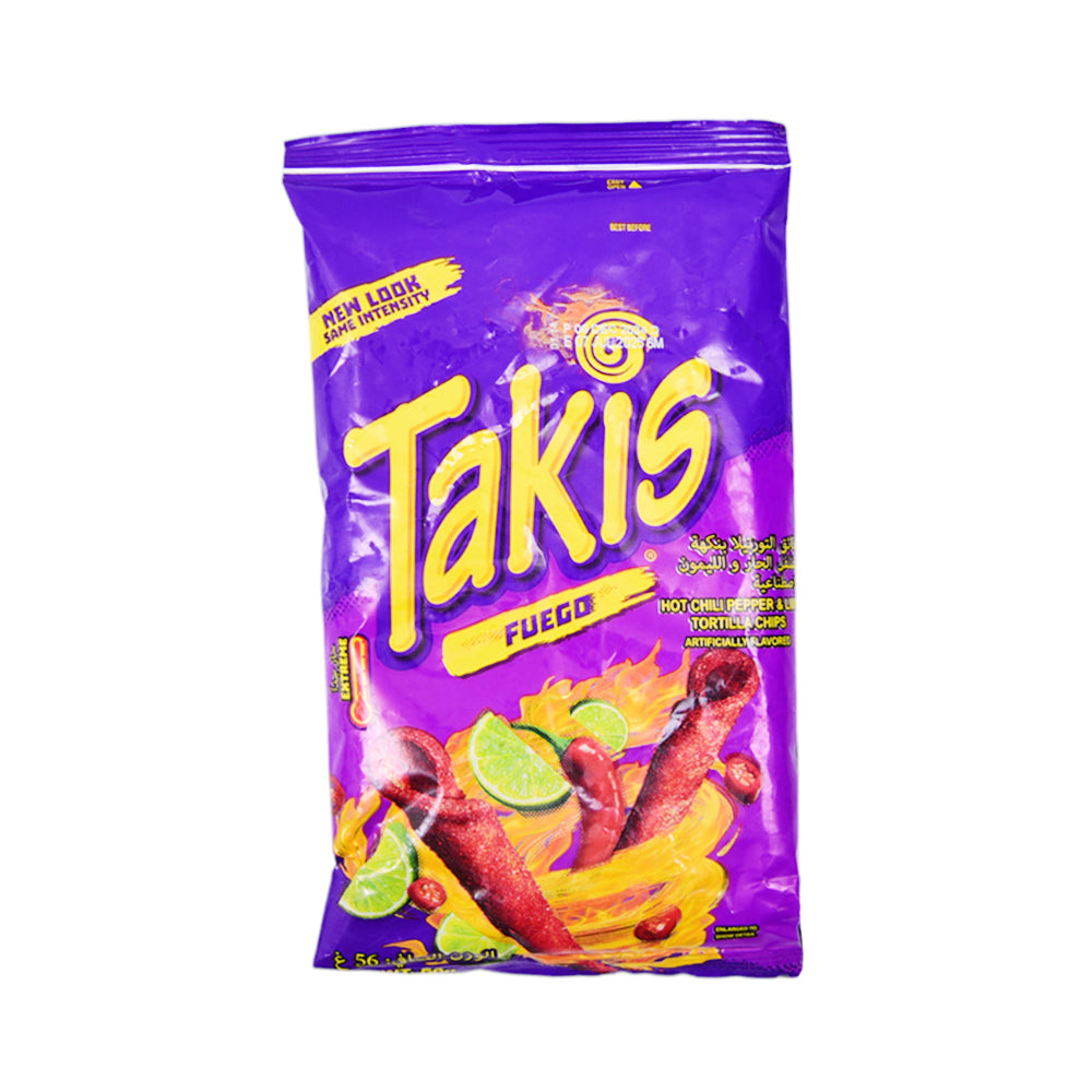 TAKIS CHIPS FUEGO HOT CHILI PEPPER TORTILLA 56 GM Default Title - MamasJan GroceryFoods