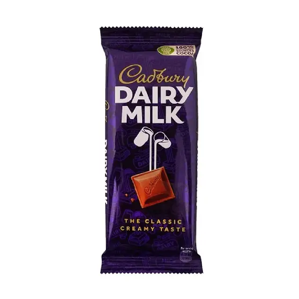 CADBURY DAIRY MILK CHOCOLATE BAR THE CLASSIC CREAMY 85 GM Default Title - MamasJan Grocery Food