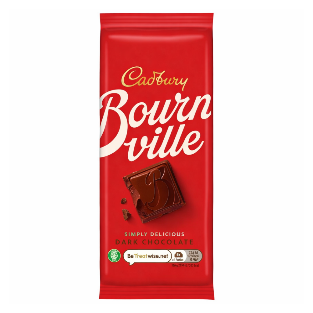 CADBURY BOURNVILLE CHOCOLATE BAR SIMPLY DARK 100 GM Default Title - MamasJan Grocery Food