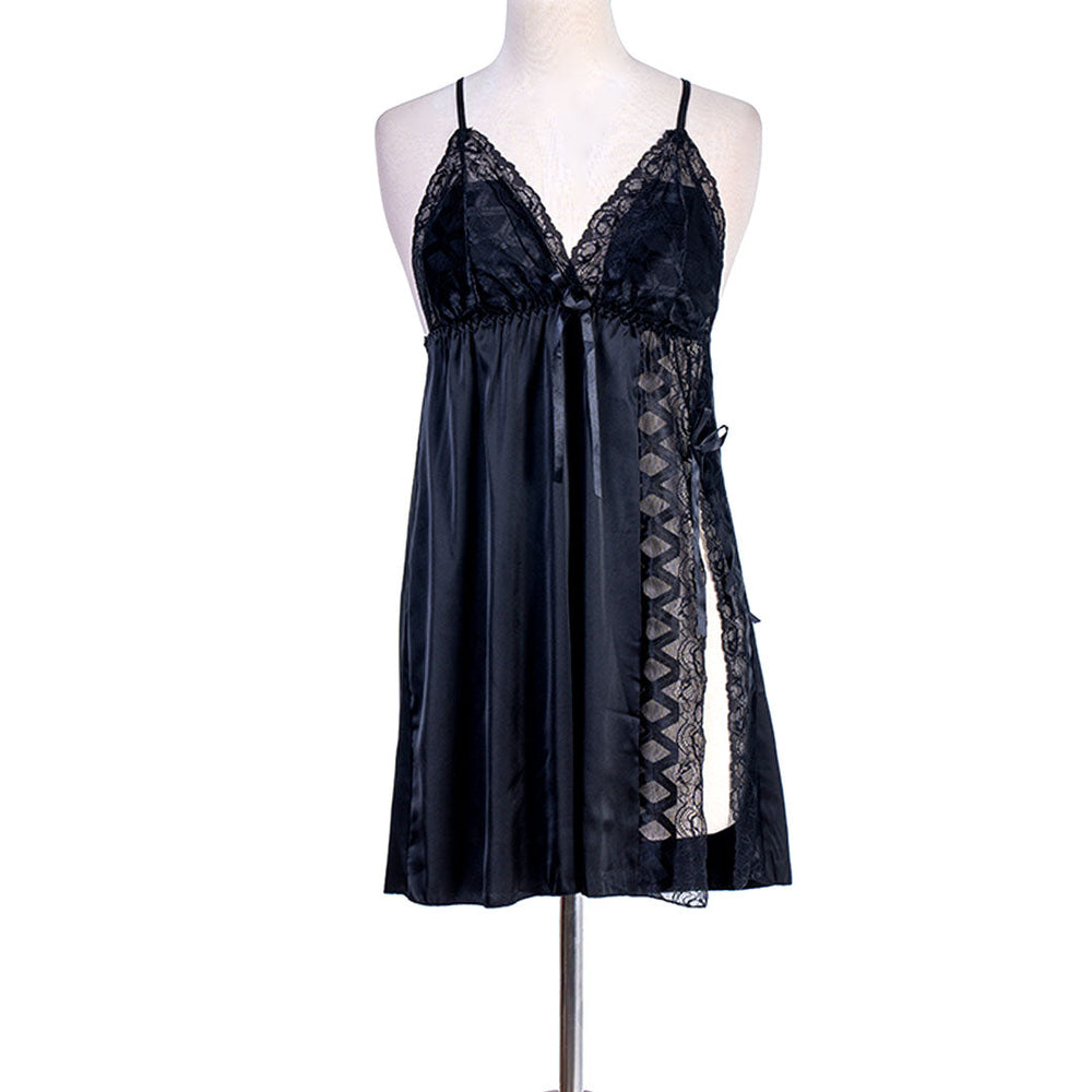 BELLEZA MIDI NIGHTY WITH ROBE 7653 PINK / FREE - MamasJan Lingerie