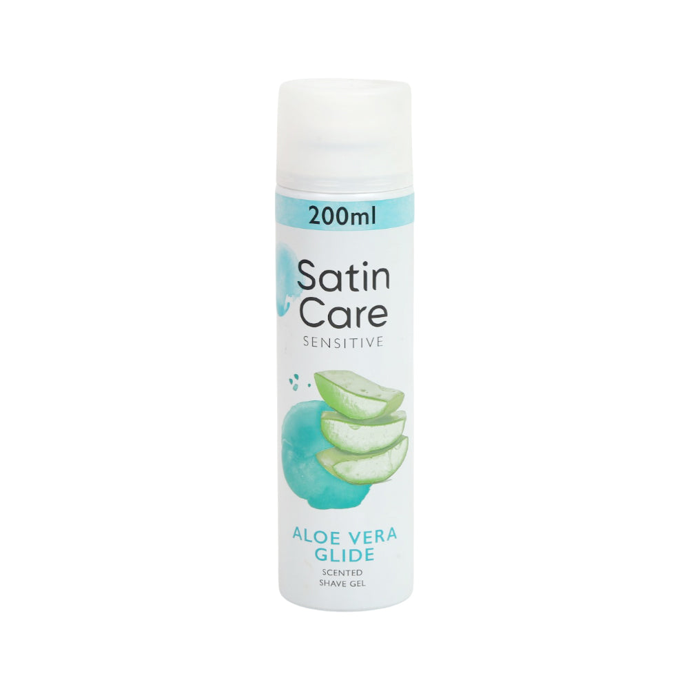 SATIN CARE SHAVING GEL SENSITIVE ALOE VERA GLIDE 200 ML Default Title - MamasJan Grocery Nonfood
