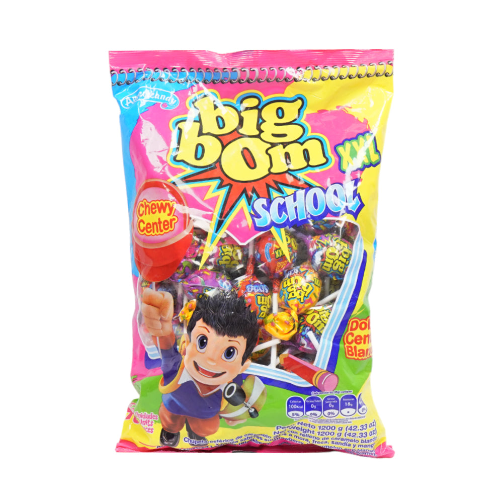 BIG BOM LOLLY POP SCHOOL XXL 1200 GM Default Title - MamasJan GroceryFoods