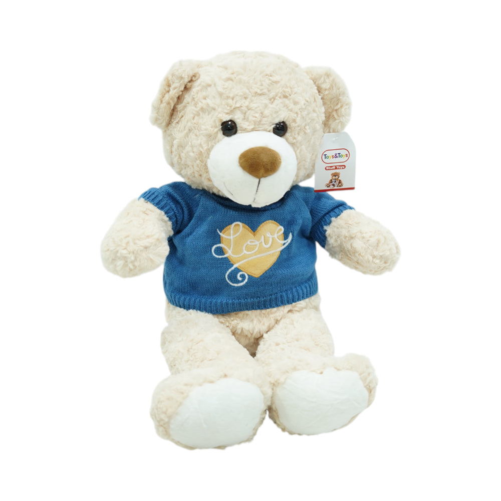 10214 SOFT BEAR W-JACKET 40CM A.I Default Title - MamasJan Toys