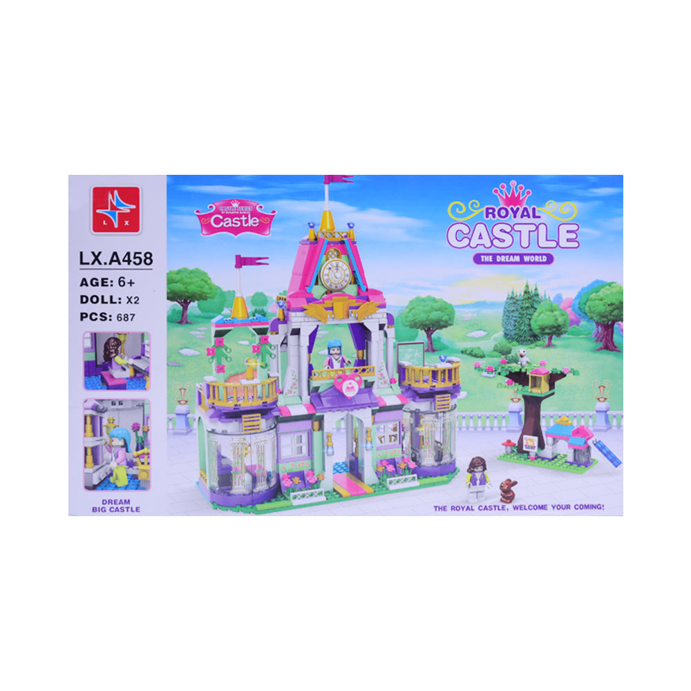 LX-A458 ROYAL CASTLE BLOCKS SET 687PCS Default Title - MamasJan Toys