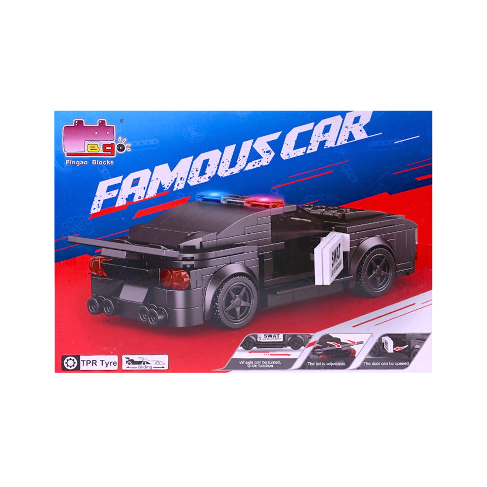 50036 POLICE CAR BLOCKS 242PCS A.I Default Title - MamasJan Toys