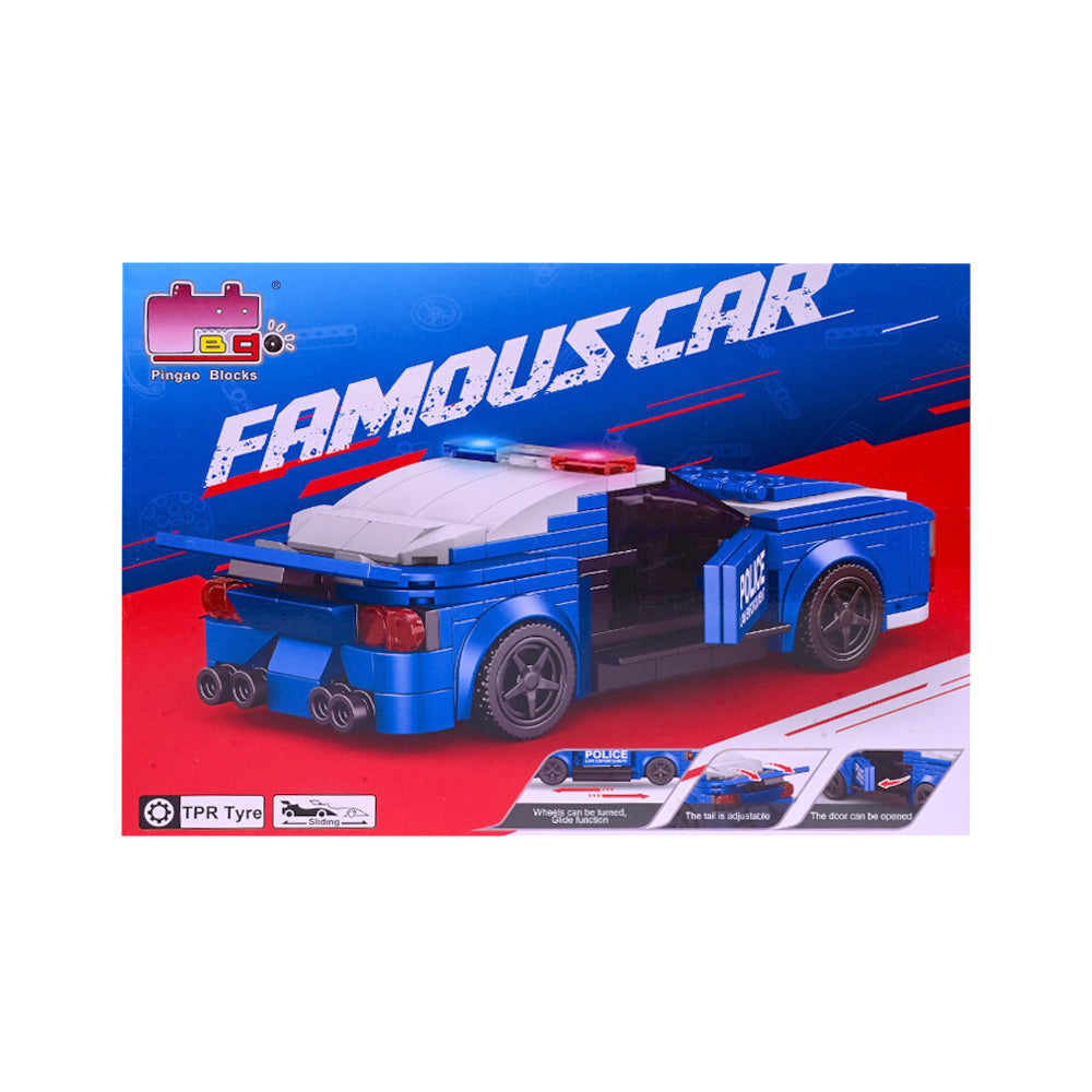 50038 BLOCK POLICE CAR 242PCS A.I Default Title - MamasJan Toys