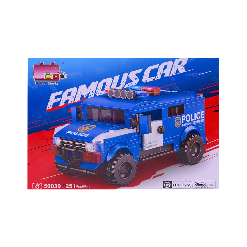 50039 BLOCK POLICE TRUCK 251PCS A.I Default Title - MamasJan Toys
