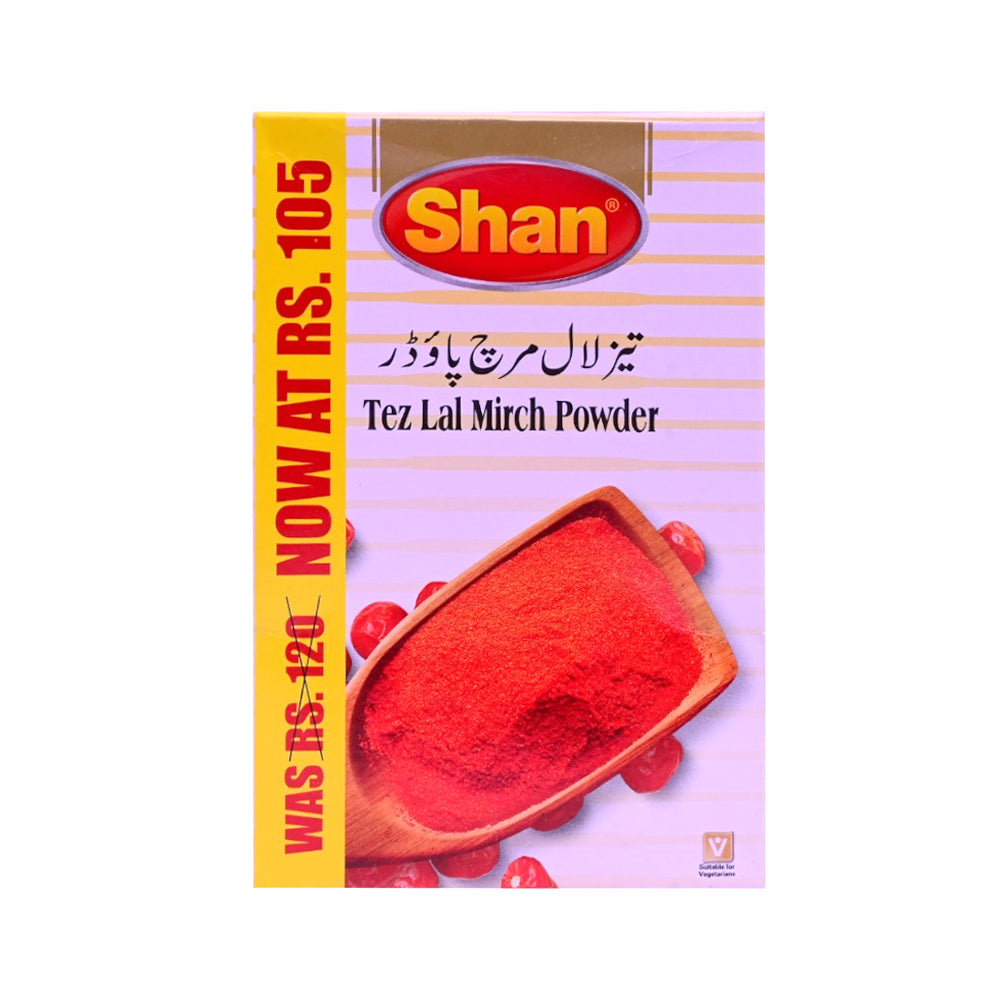 SHAN TEZ LAL MIRCH POWDER SAVE RS.105 50 GM Default Title - MamasJan GroceryFoods