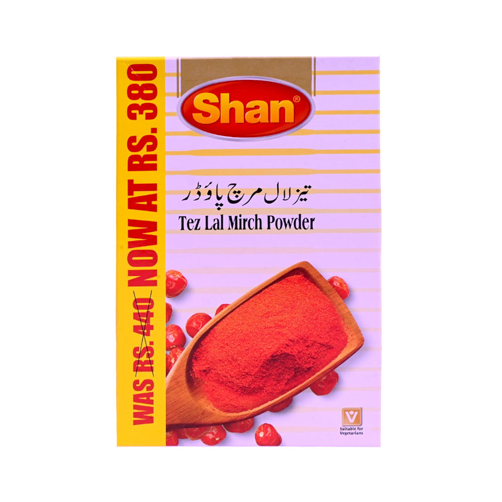 SHAN TEZ LAL MIRCH POWDER SAVE RS.380 200 GM Default Title - MamasJan GroceryFoods