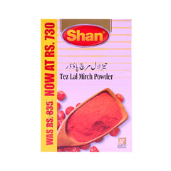 SHAN TEZ LAL MIRCH POWDER SAVE RS.730 400 GM Default Title - MamasJan GroceryFoods