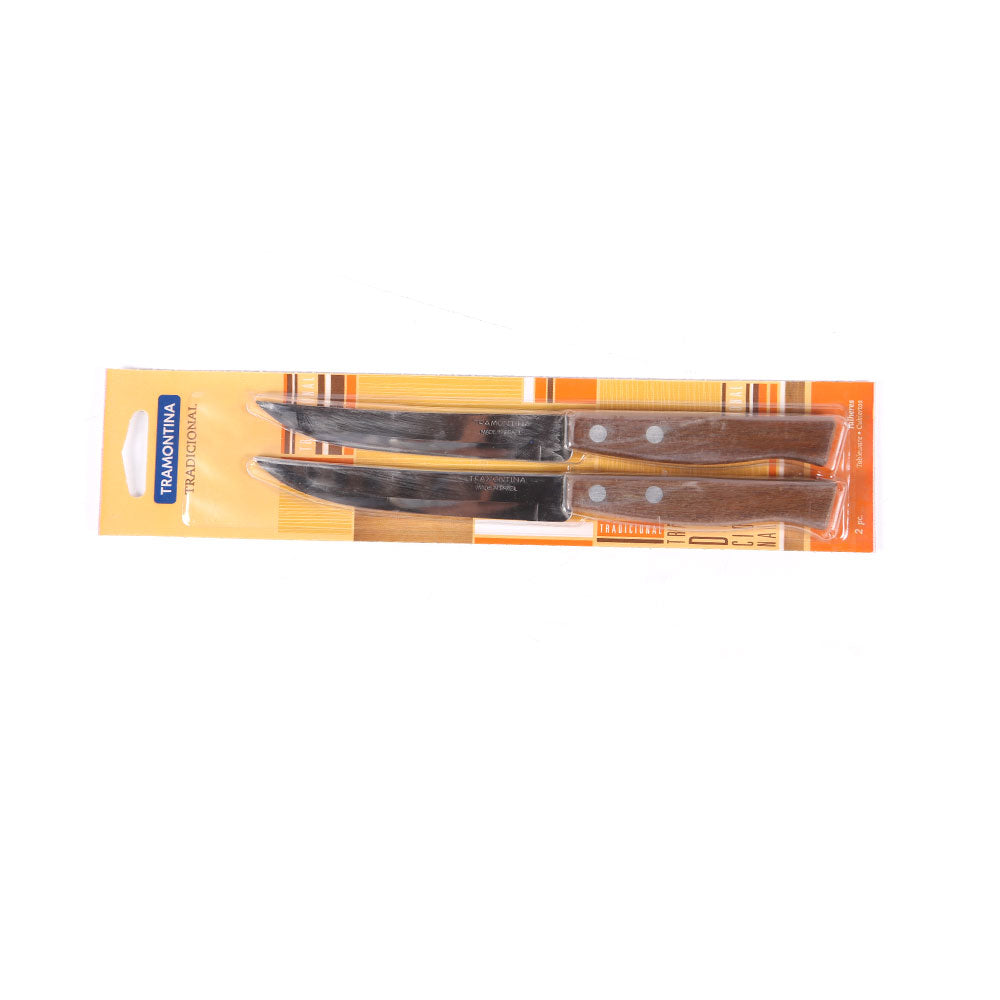 KNIFE TRAMONTINA WOOD HANDLE 2PC 22212205 Default Title - MamasJan Crockery