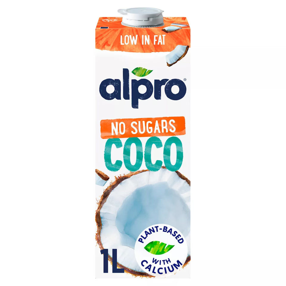 ALPRO MILK COCONUT UNSWEETENED LOW IN FAT 1LTR Default Title - MamasJan Grocery Food