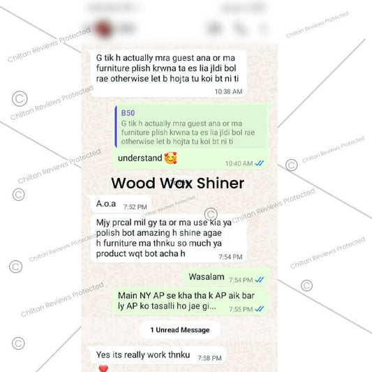 Wood Wax Shiner 🌲 Enhances Color of Wood Surface, Protects Against Dirt, and Give Shine