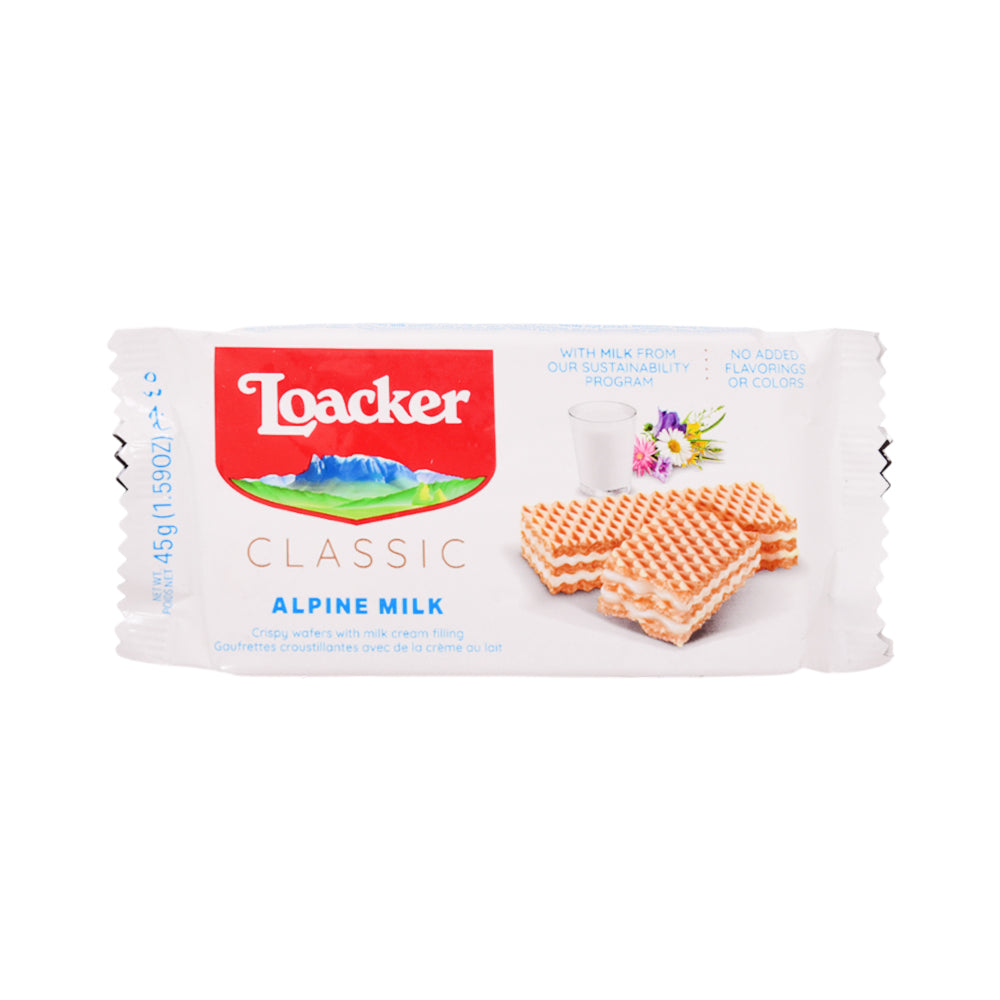LOACKER CLASSIC WAFER MILK 45 GM Default Title - MamasJan GroceryFoods