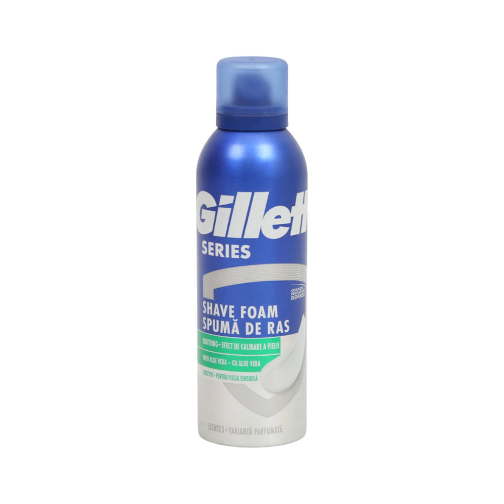 GILLETTE SHAVING FOAM SOOTHING WITH ALOE VERA 200 ML Default Title - MamasJan Grocery Nonfood