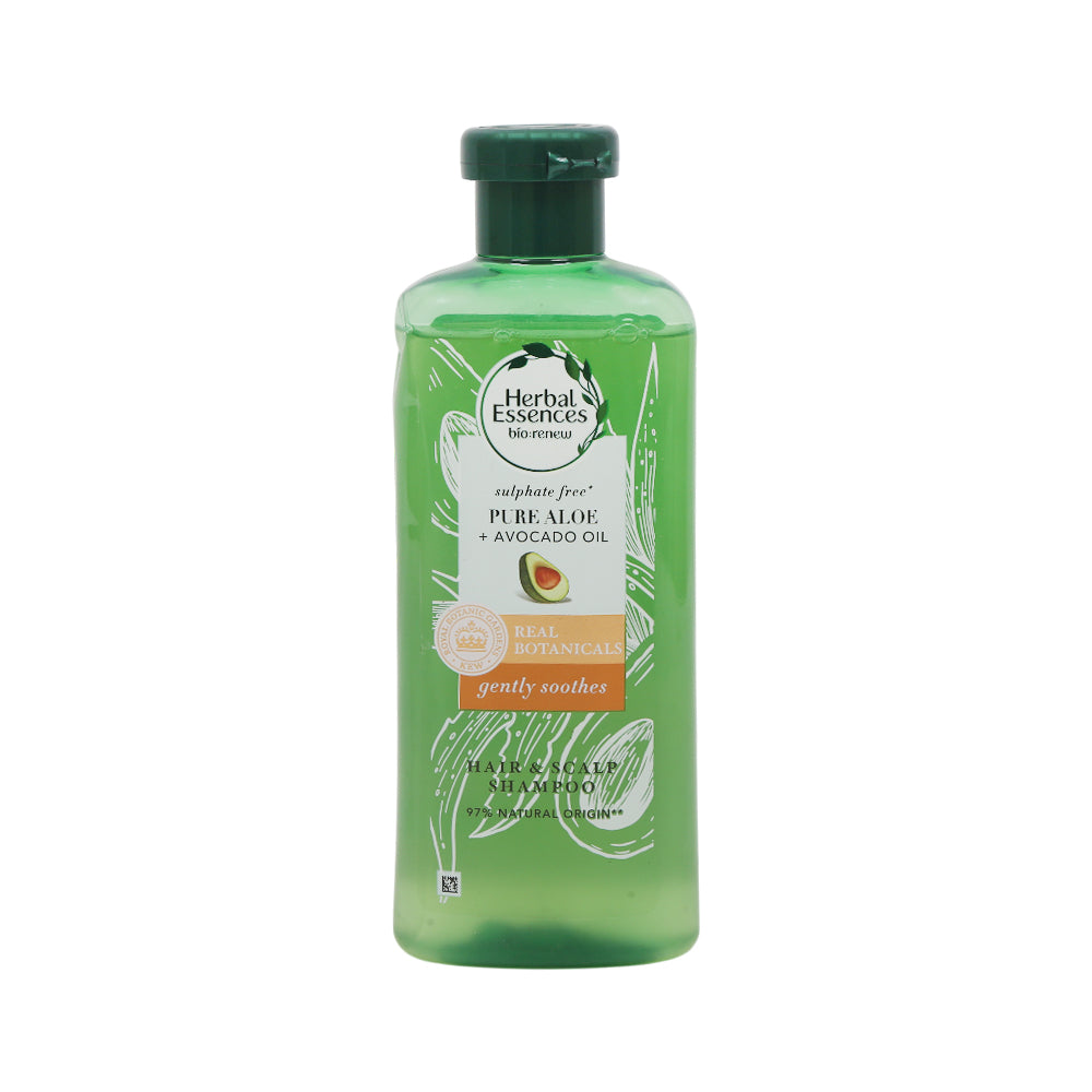 HERBAL ESSENCES SHAMPOO PURE ALOE AVOCADO OIL 380 ML Default Title - MamasJan haircare