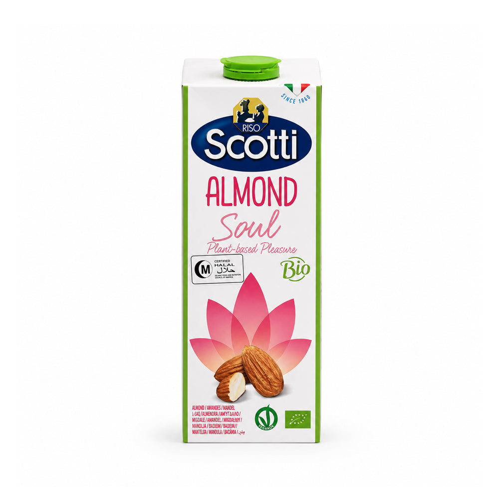 SCOTTI LIQUID MILK ALMOND ORIGINAL BIO 1 LTR Default Title - MamasJan Grocery Food